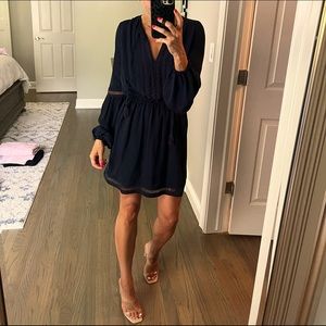 Intermix navy blue mini